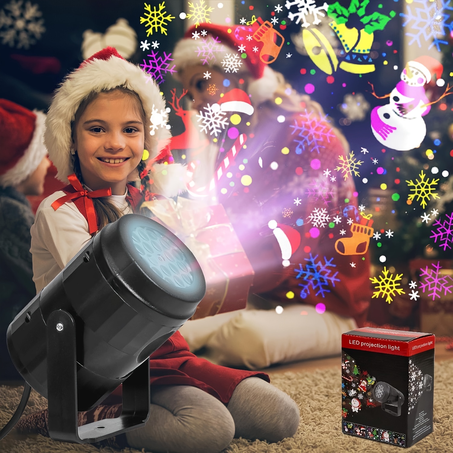 christmas holiday projector