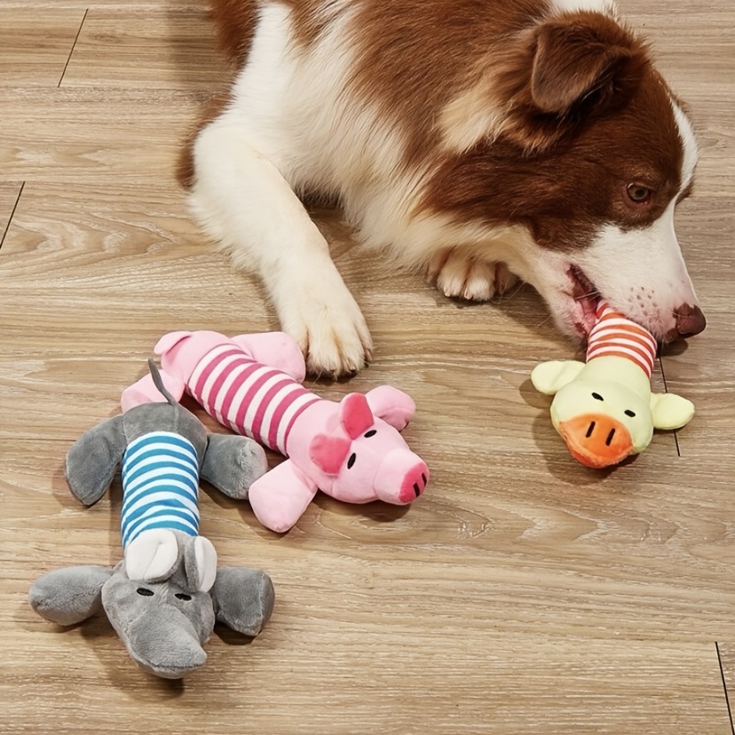 1pc Pet Dog Toy, Bite Resistant, Plush Cartoon Toy With Sound For Dogs To  Play With And Enjoy