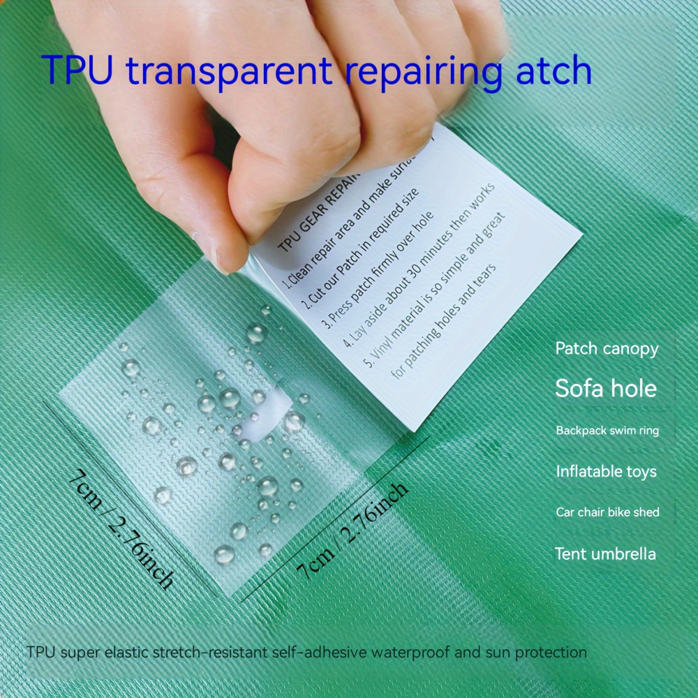 5/10/15/20 Pièces Patchs De Réparation Transparents En TPU - Temu Canada