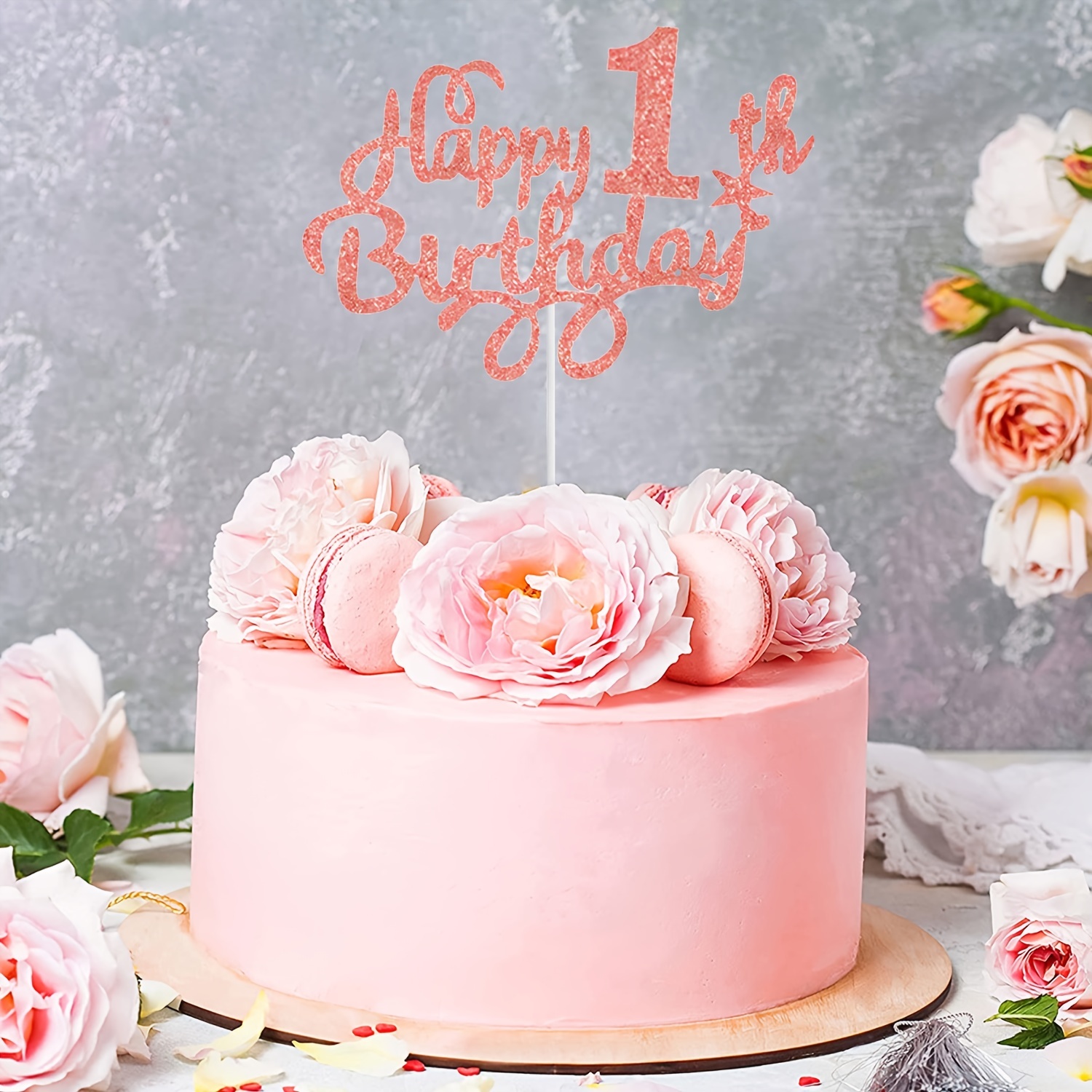 Happy Birthday (Gold Glitter) — Cupcake Sweeties