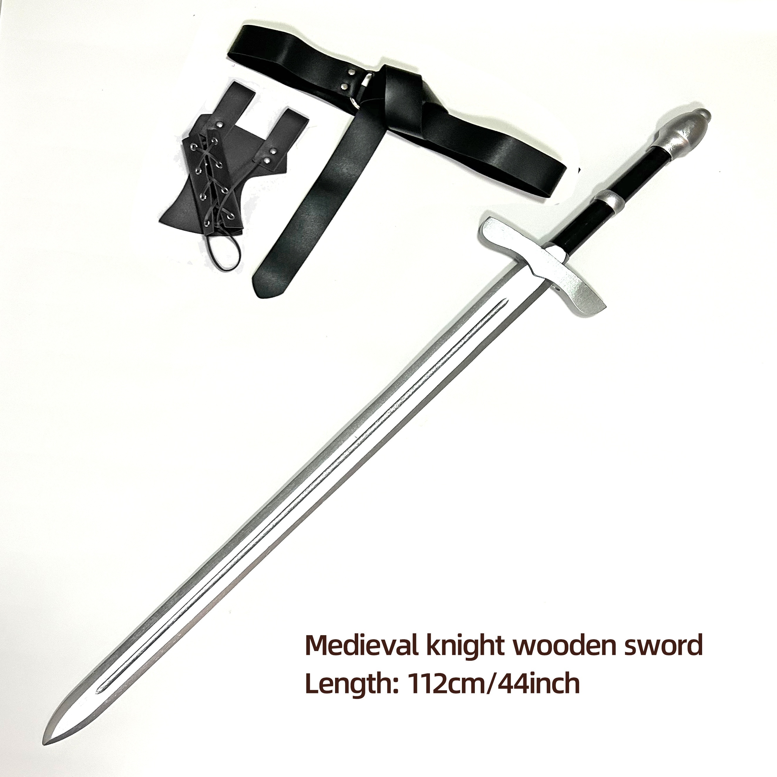 Knight Wooden Sword Multi functional Medieval Long Wooden - Temu
