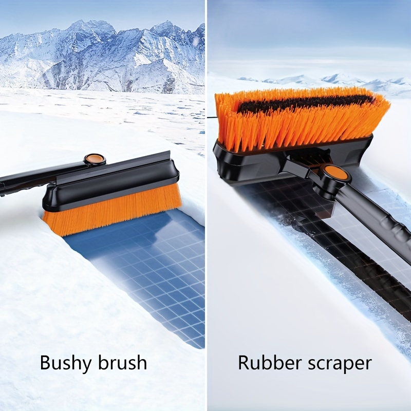 VALSEEL Multifunctional Car Snow Sweeping Brush Winter Snow Removal Tool  Snow Scraping Board Deicing Shovel Cleaning Supplies 