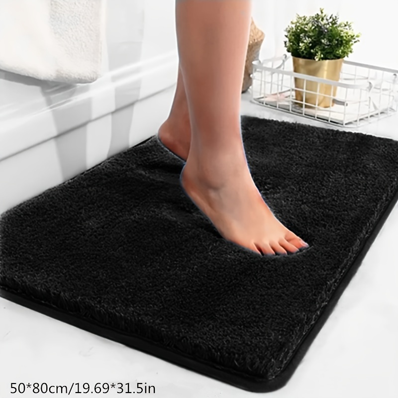 Bath Mat Super Thick Fluff Fiber Bathroom Carpet Soft Plush Absorb Water Rug  Toilet Floor Foot Mats Shower Room Doormats 욕실 매트 - AliExpress