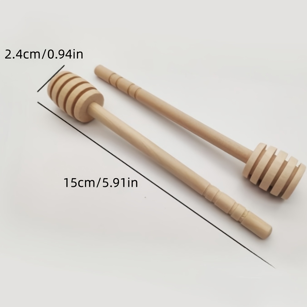 1/2/3 Pezzi, 15 Cm Pratico Manico Lungo Cucchiaio Da Miele In Legno Mestolo  Per Mescolare Barattolo Di Miele Caffè Latte Forniture Per Tè Utensili Da