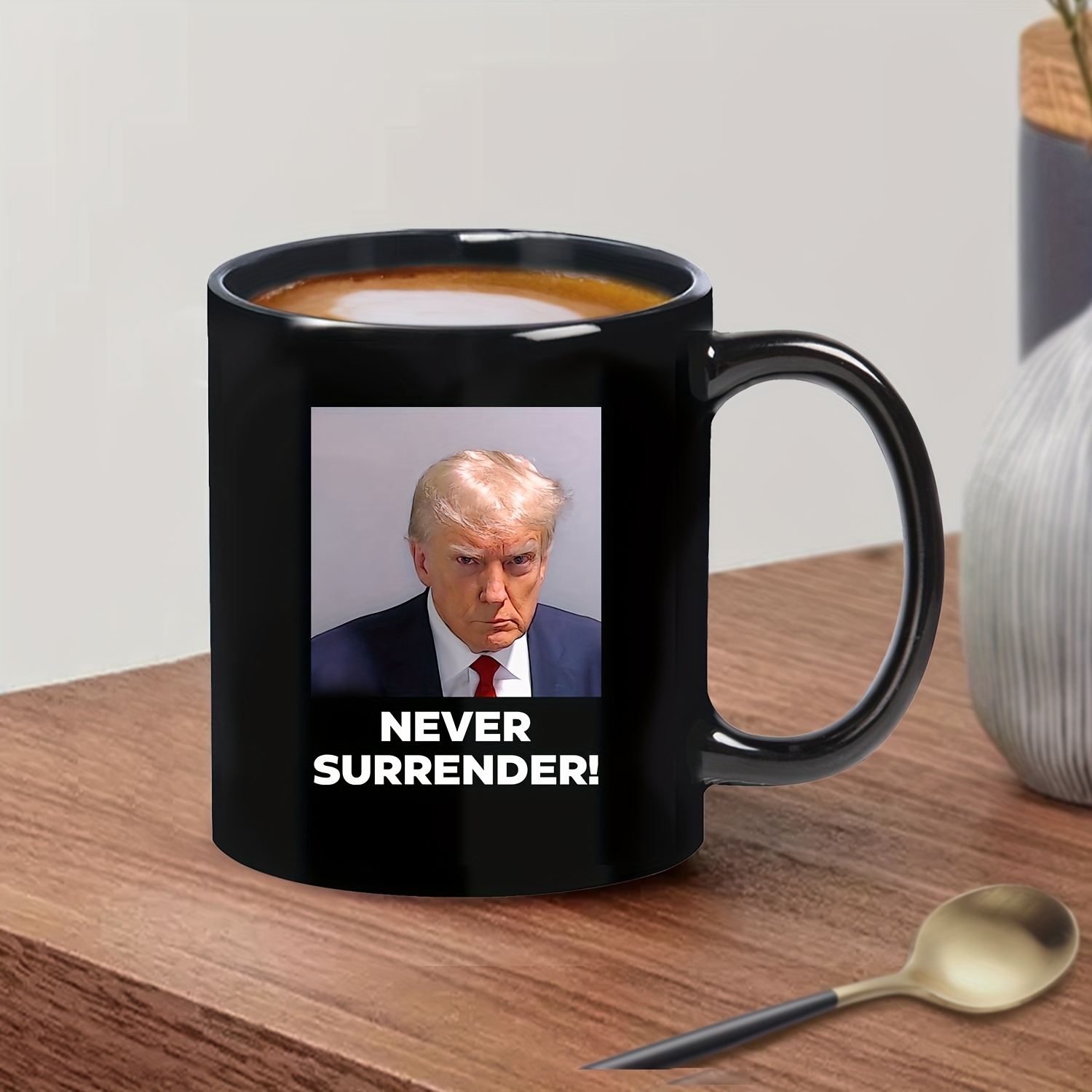 GRAPHICS & MORE Trump Mugshot Guilty Ceramic Coffee Mug, Novelty Gift Mugs  for Coffee, Tea and Hot Drinks, 11oz, White