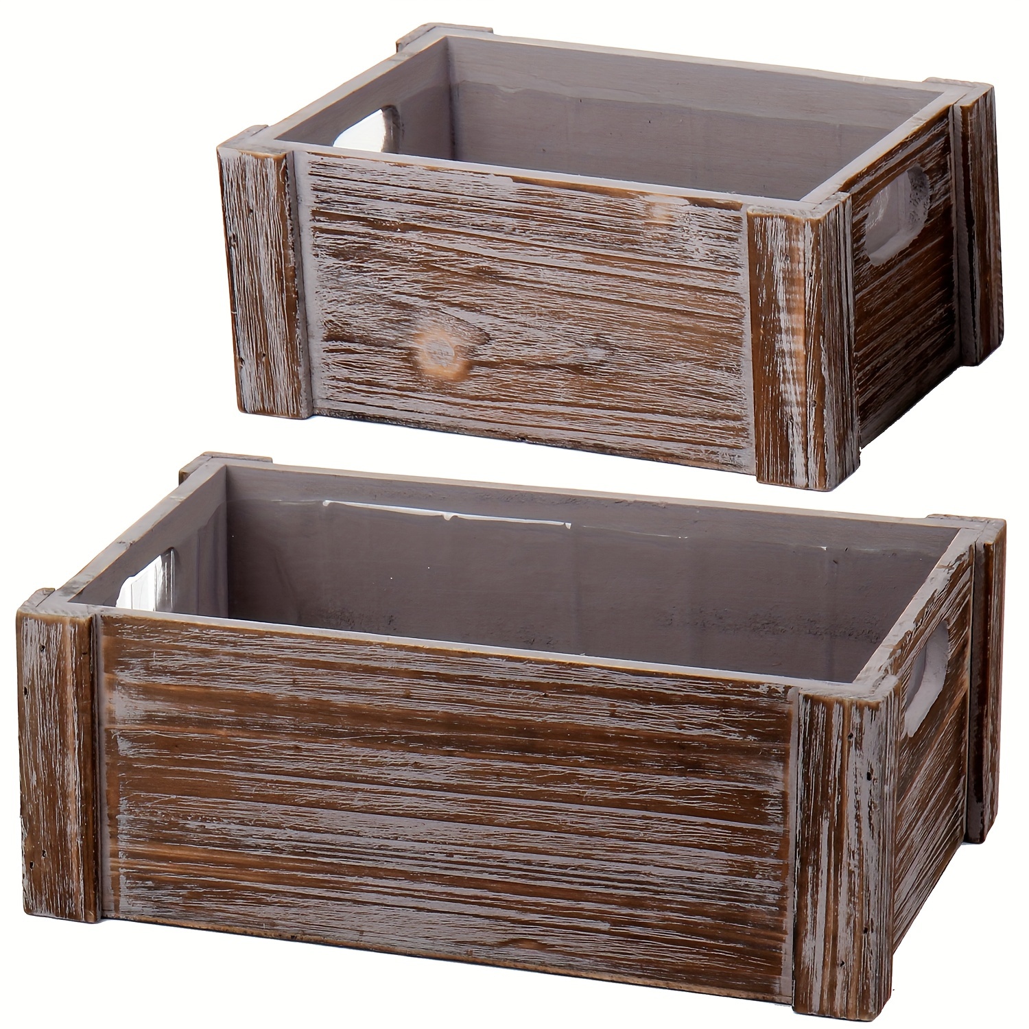 Yardwe 2 Piezas Caja De Almacenamiento De Madera Cajas De Madera para  Centros De Mesa Cajas De Ventana De Madera Macetas De Madera Caja para  Plantas