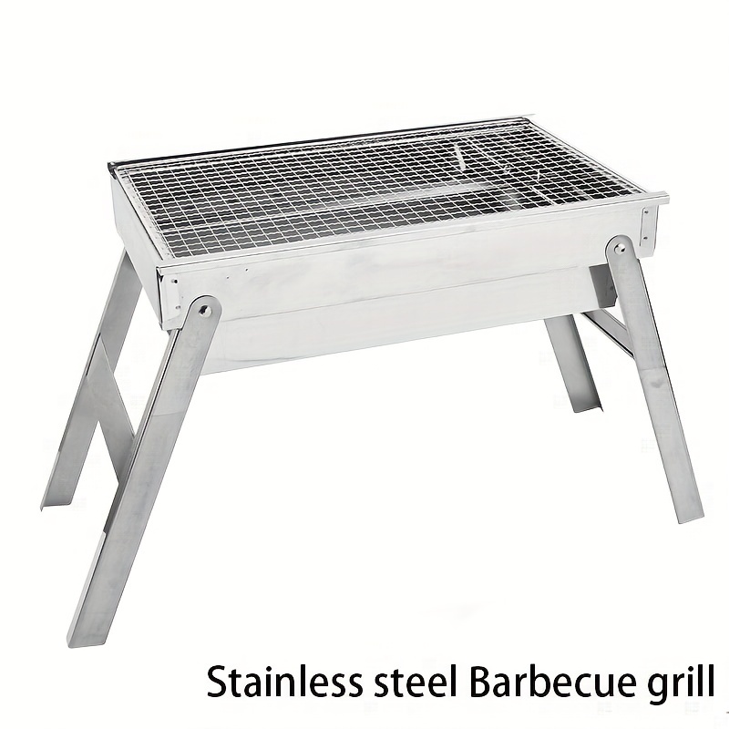 Portable Charcoal Grill for Camping Hiking Picnics - Folding BBQ Grill