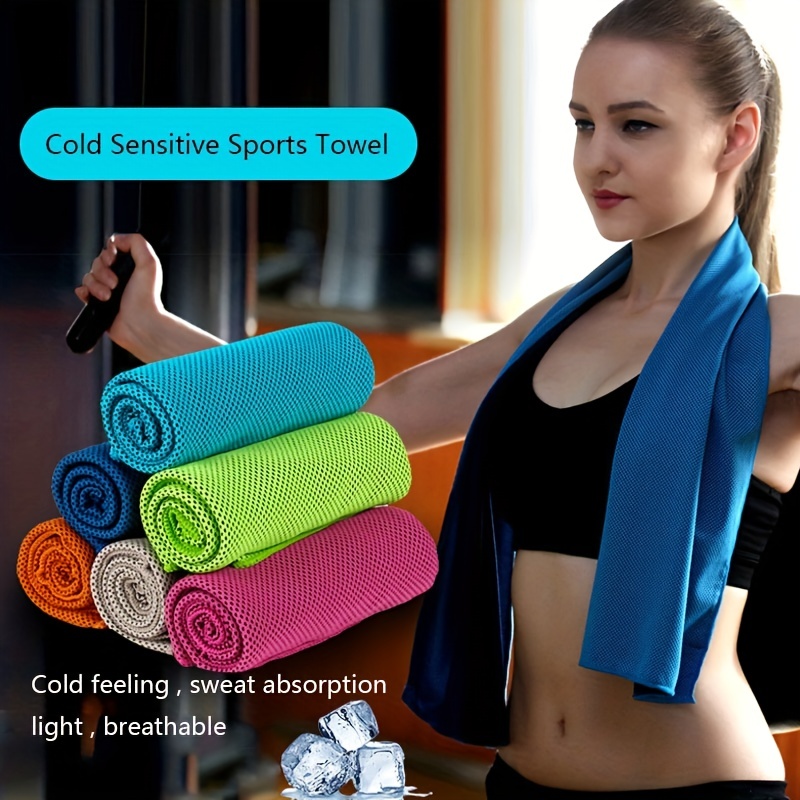 Sports Fitness Soft Sweat Absorbing Towel Yoga Running Sweat - Temu Canada