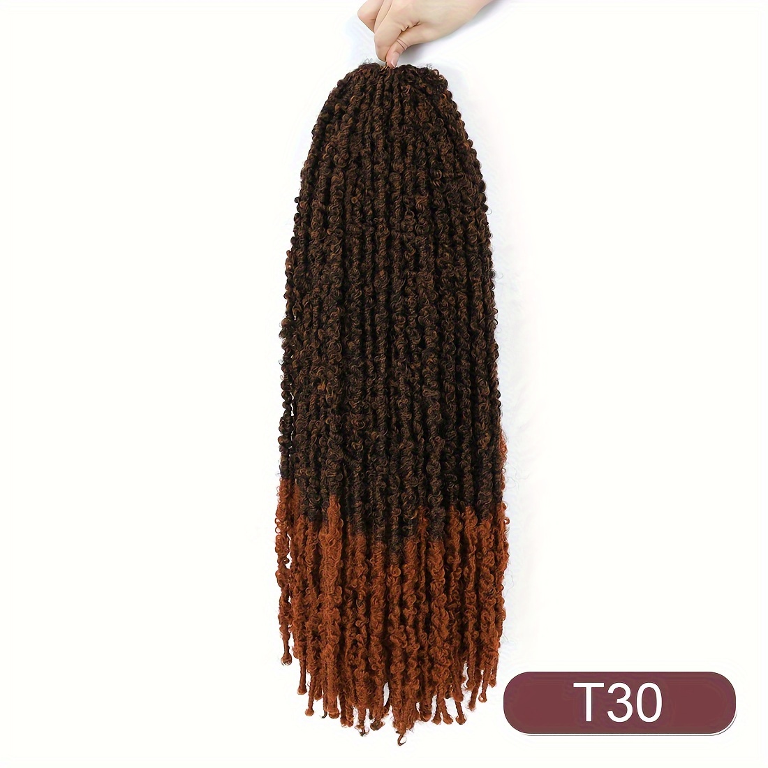 Butterfly Locs Crochet Hair with Curly Ends 24 Inch 6 Packs Pre Looped Long  Butt