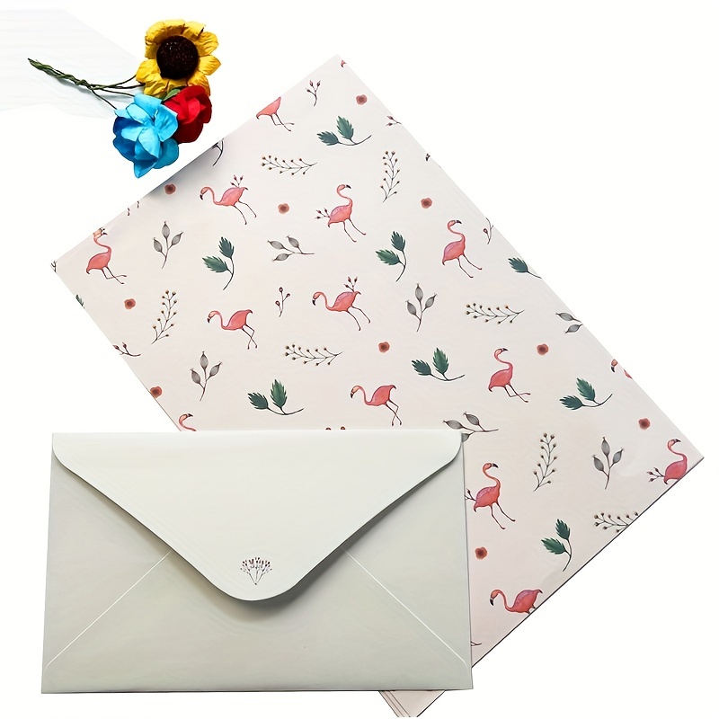 Stationery Writing Paper With Envelopes 6 Letter - Temu