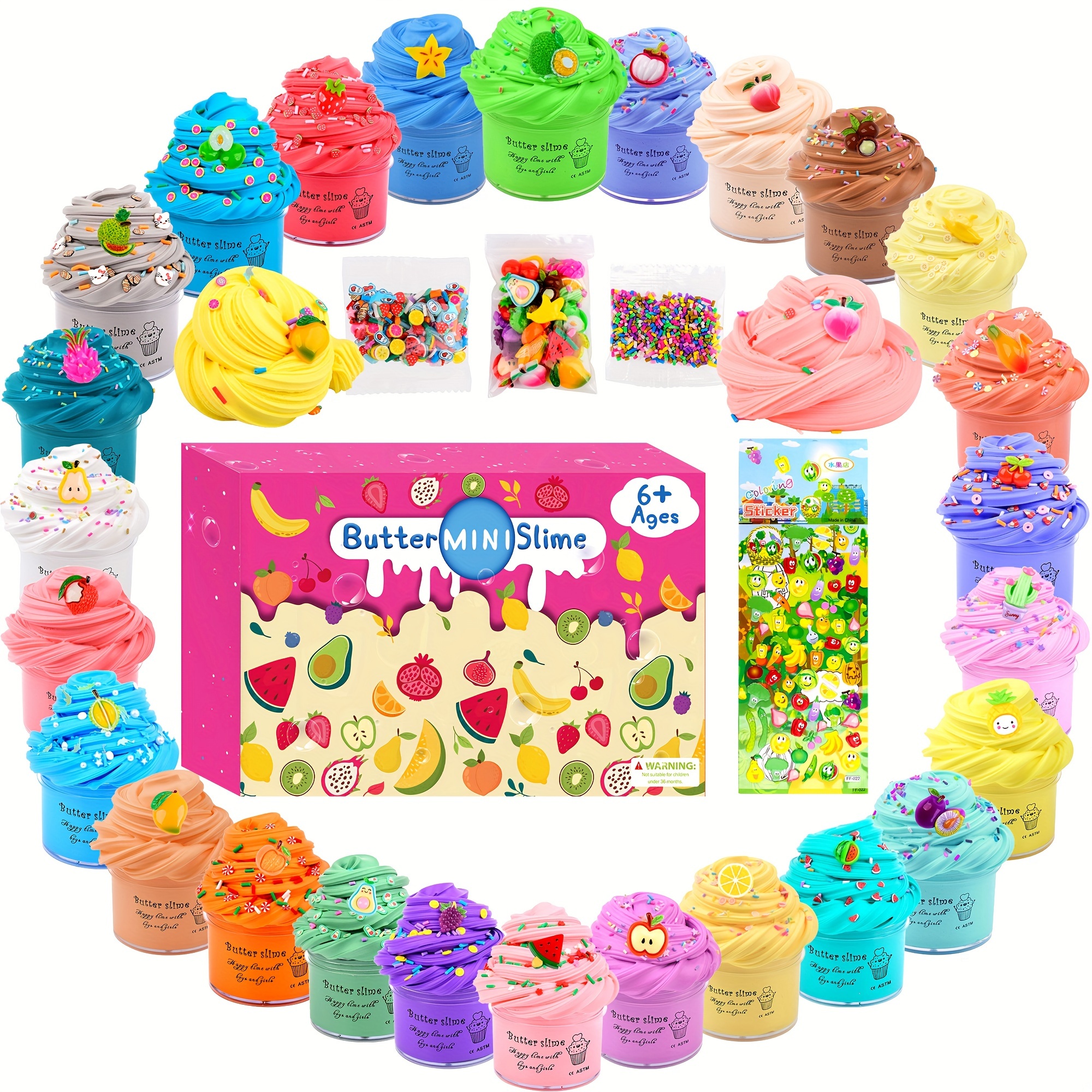 Butter Slime Kit Party Favors Birthday Gift With Stretchy - Temu