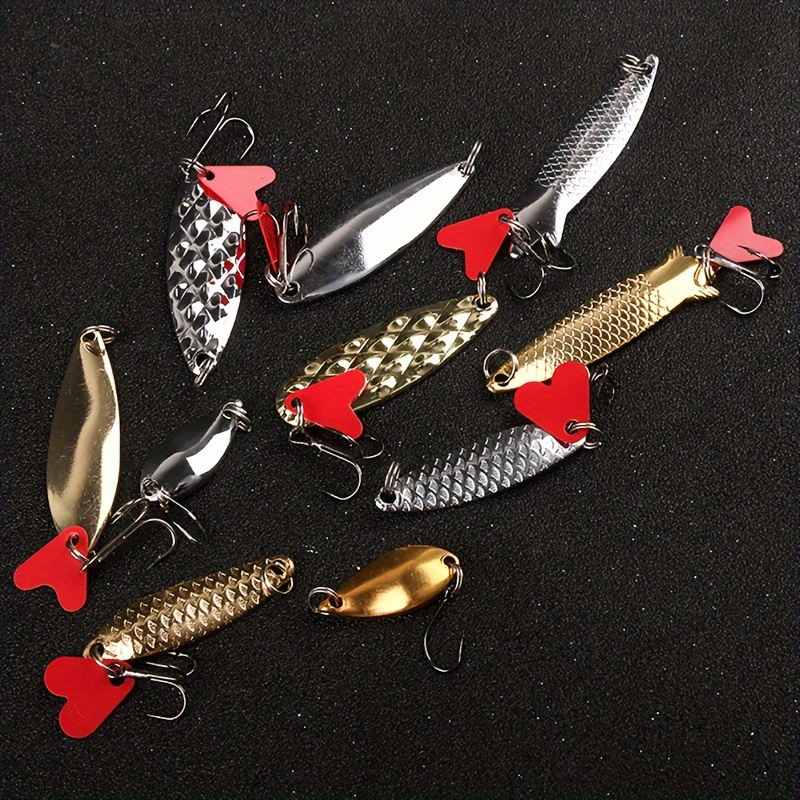 Premium Metal Spoon Spinner Fishing Lure Kit Set Perfect - Temu