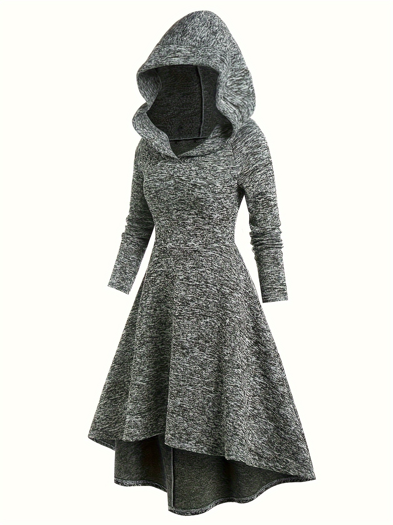 High low 2025 hooded dress