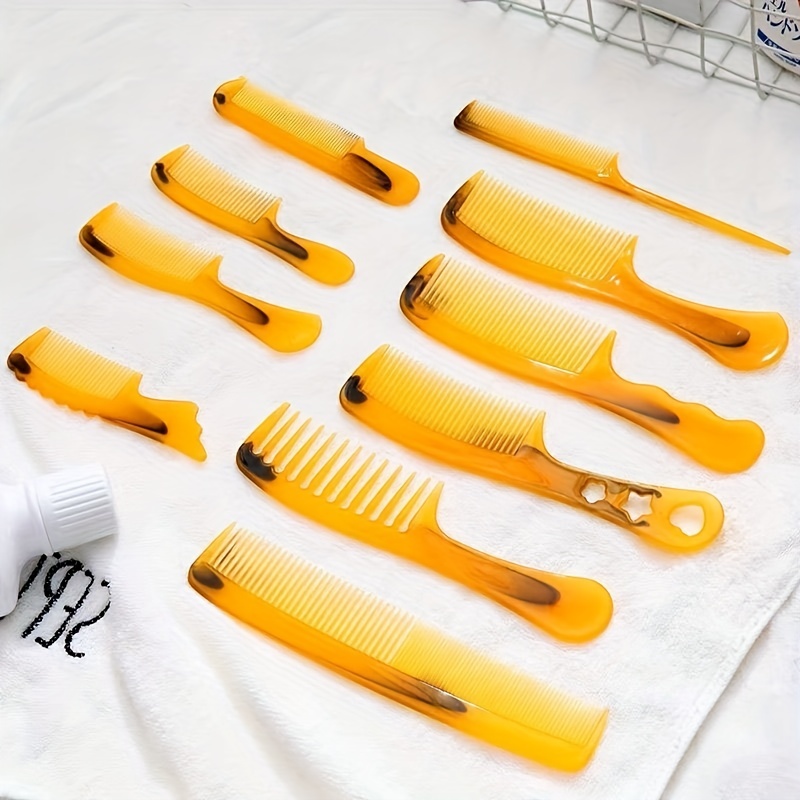 

10pcs/set Durable Hairdressing Comb Anti-static Hair Styling Comb Portable Detangling Hair Brush Massage Comb