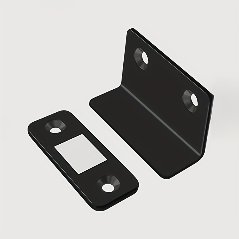 Loquet Magnétique Tactile Verrou Pression Pour Meuble Placard Porte Noir  4Pcs 