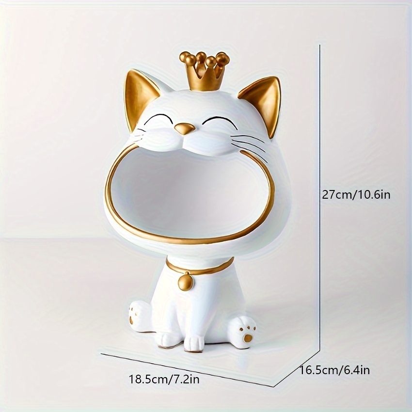 1pc Statua Gatto Fortunato Scultura Decorazione Tavolo - Temu Italy