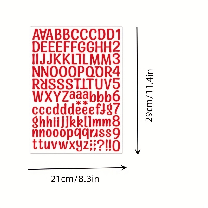 8 Fogli Lettere Adesive Autoadesive In Vinile Lettere - Temu Italy