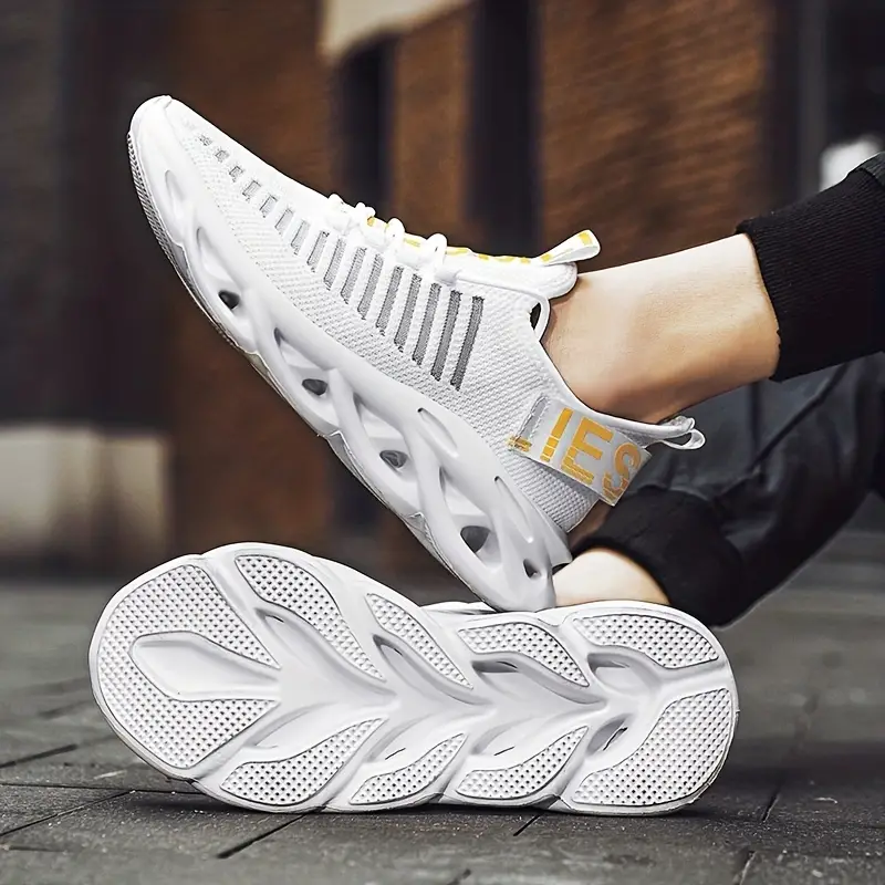 trendy blade type slip on wear resistance running shoes elastic mesh breathable non slip preppy school sneakers soft comfortable stylish casual versatile athletic shoes sock shoes details 2