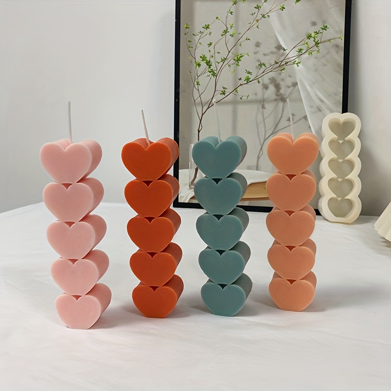 Base Love Silicone Candle Mold 3D Heart Aromatherapy Gypsum