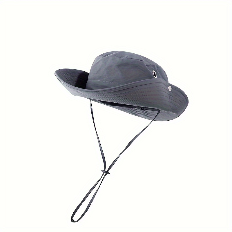 1pc Waterproof Wide Brimmed Sun Hat Perfect For Outdoor Fishing