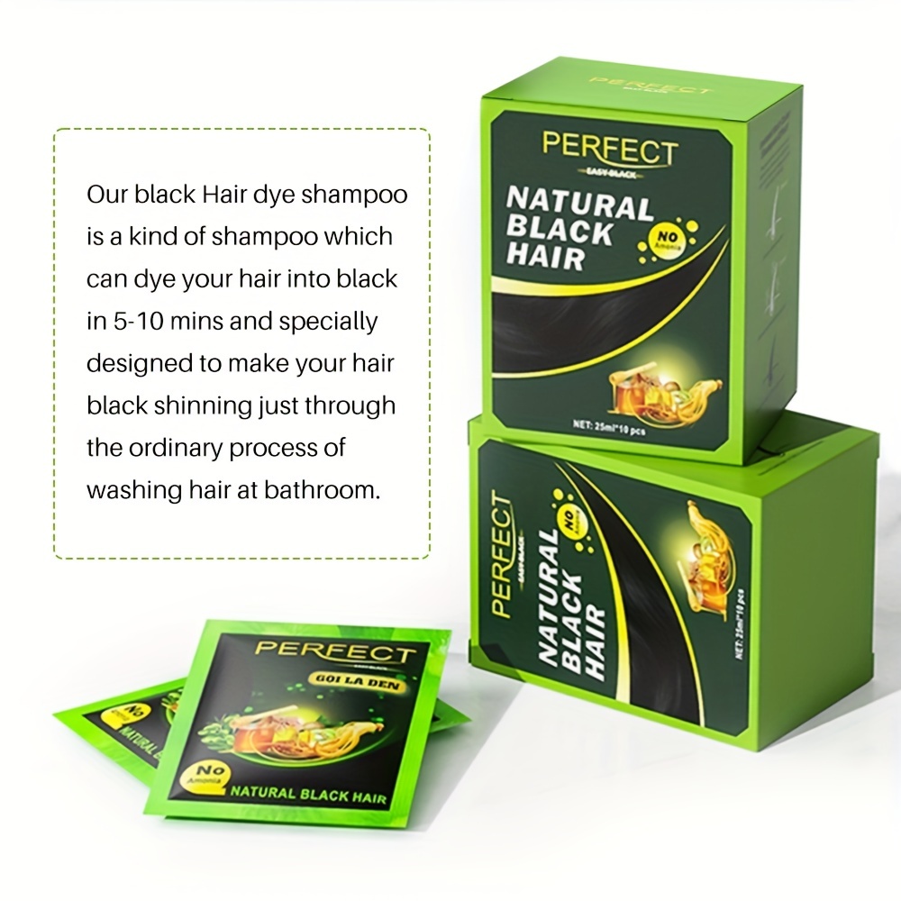 10pcs Box Natural Hair Volumizing Shampoo Paraben & Sulfate Free