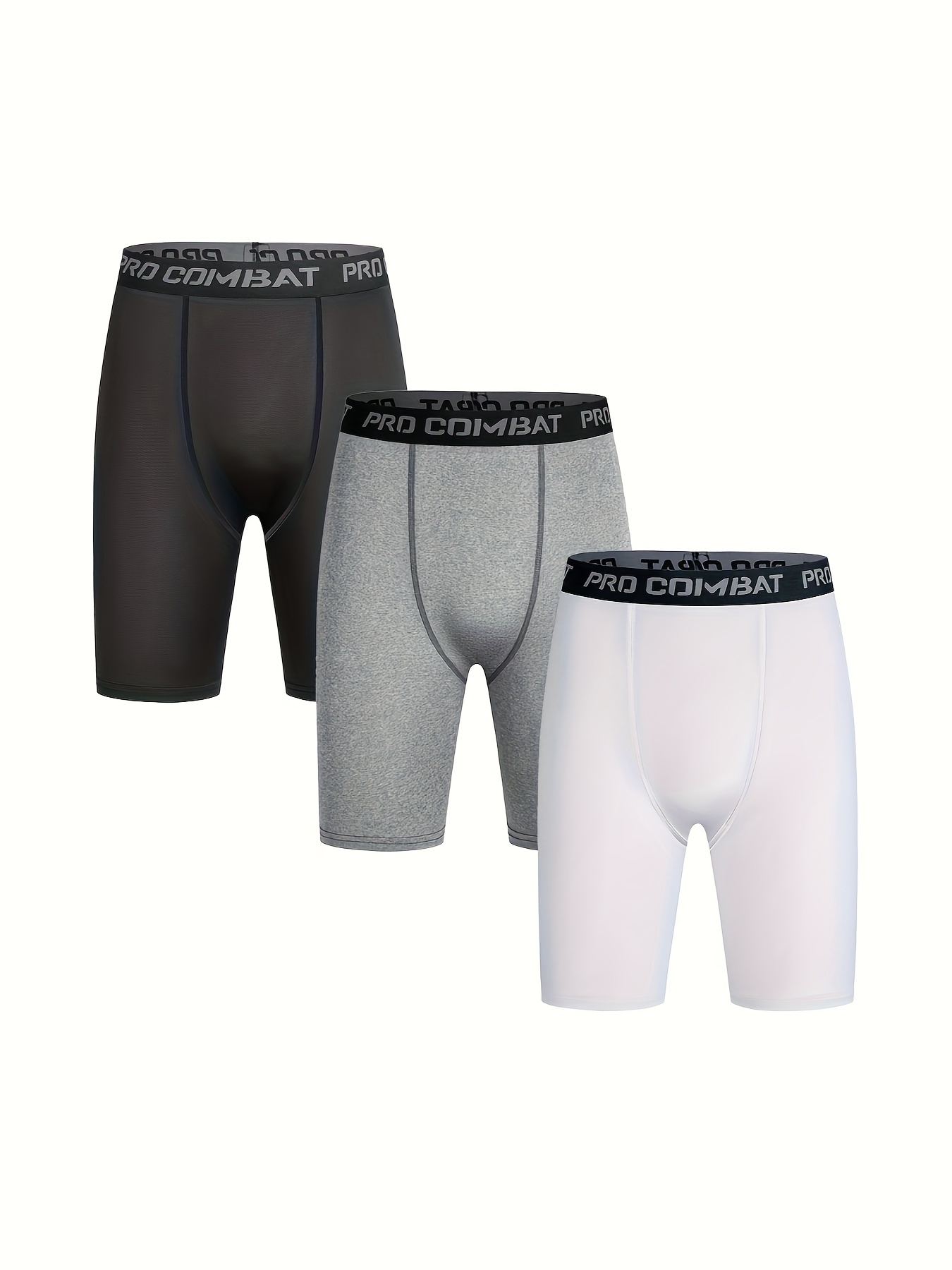 Buy TRYB Mens Compression Shorts Long Leg Performance Underwear Spandex  Running Workout Athletic Quick Dry Tights Boxer Brief Trunk_NEW Online at  Best Prices in India - JioMart.