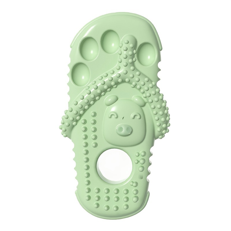 Rubber Puppy Teething Toys, Slipper-shaped Indestructible Dog Toys