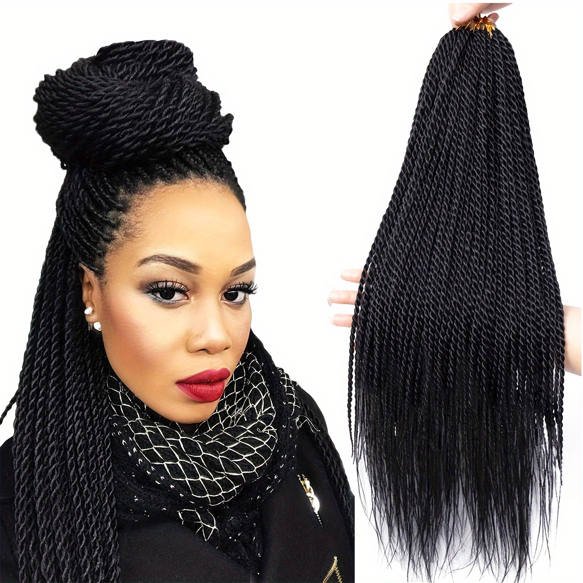 Senegalese Twist 32 Inches Pre-looped Synthetic Braiding Hair