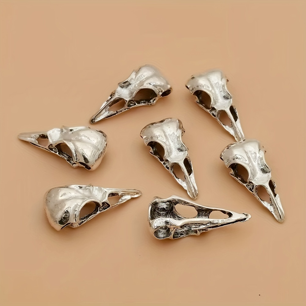 10pcs Gothic Style Moon Skull Crow Design Enamel Charms For DIY Jewelry  Making Earring Necklace Bracelet Keychain Pendants Accessories