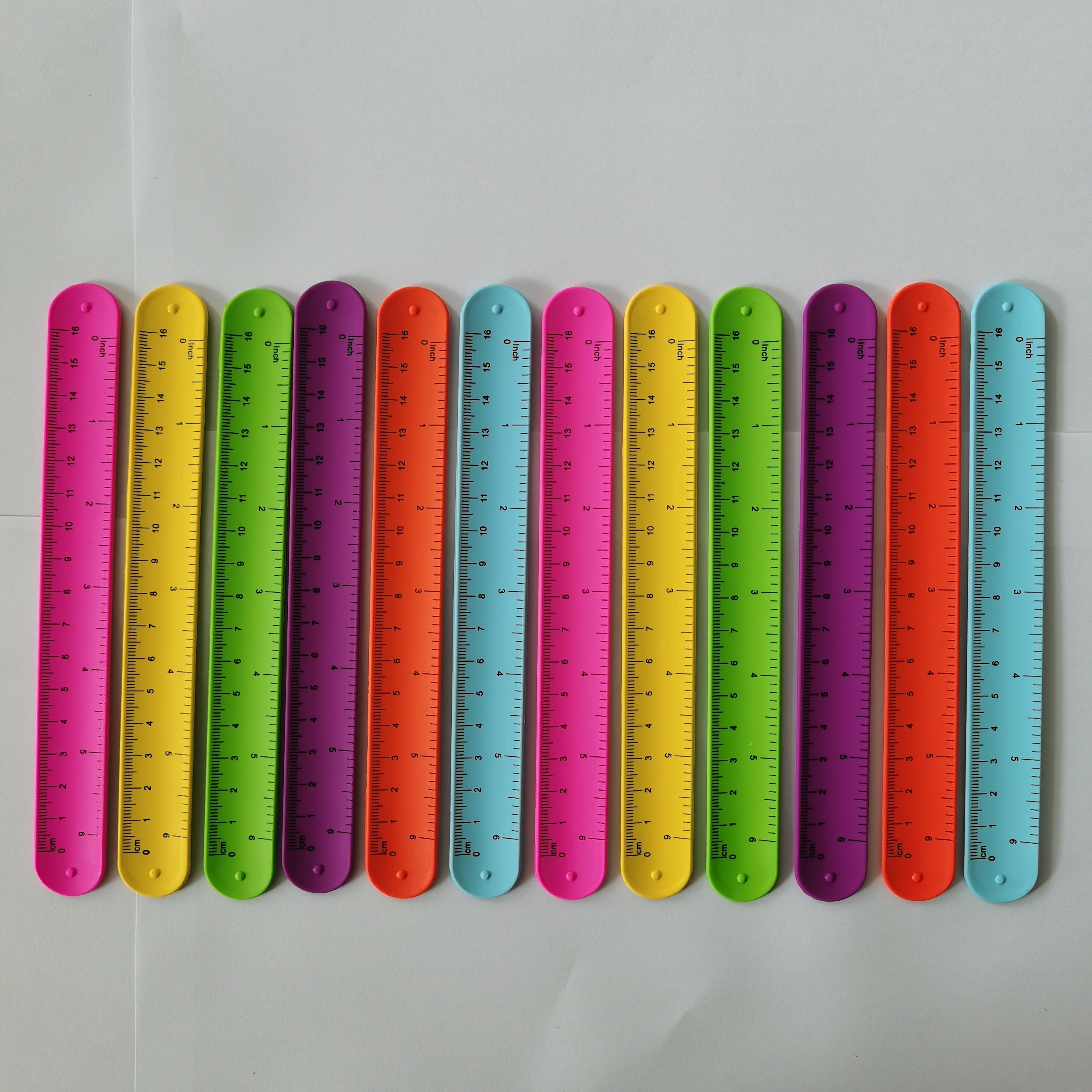 Colorful Slap Band Rulers - Colorful Slap Band Rulers, Keychain & Enamel  Pins Promotional Products Manufacturer
