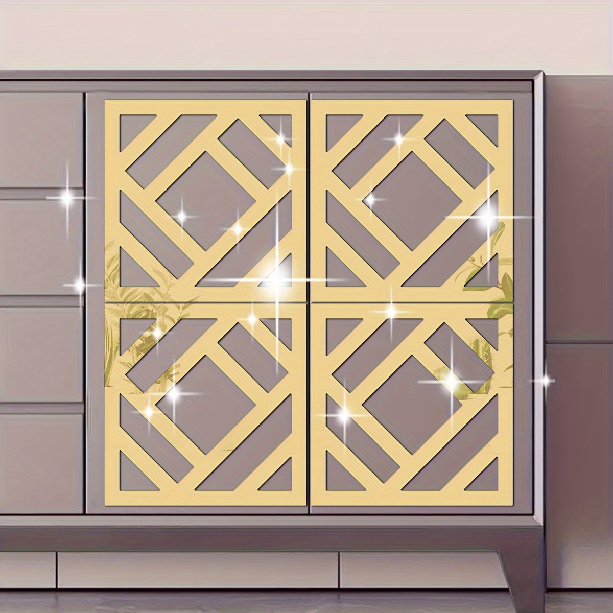 3D Crystals Acrylic Mirrors – Pyari Walls