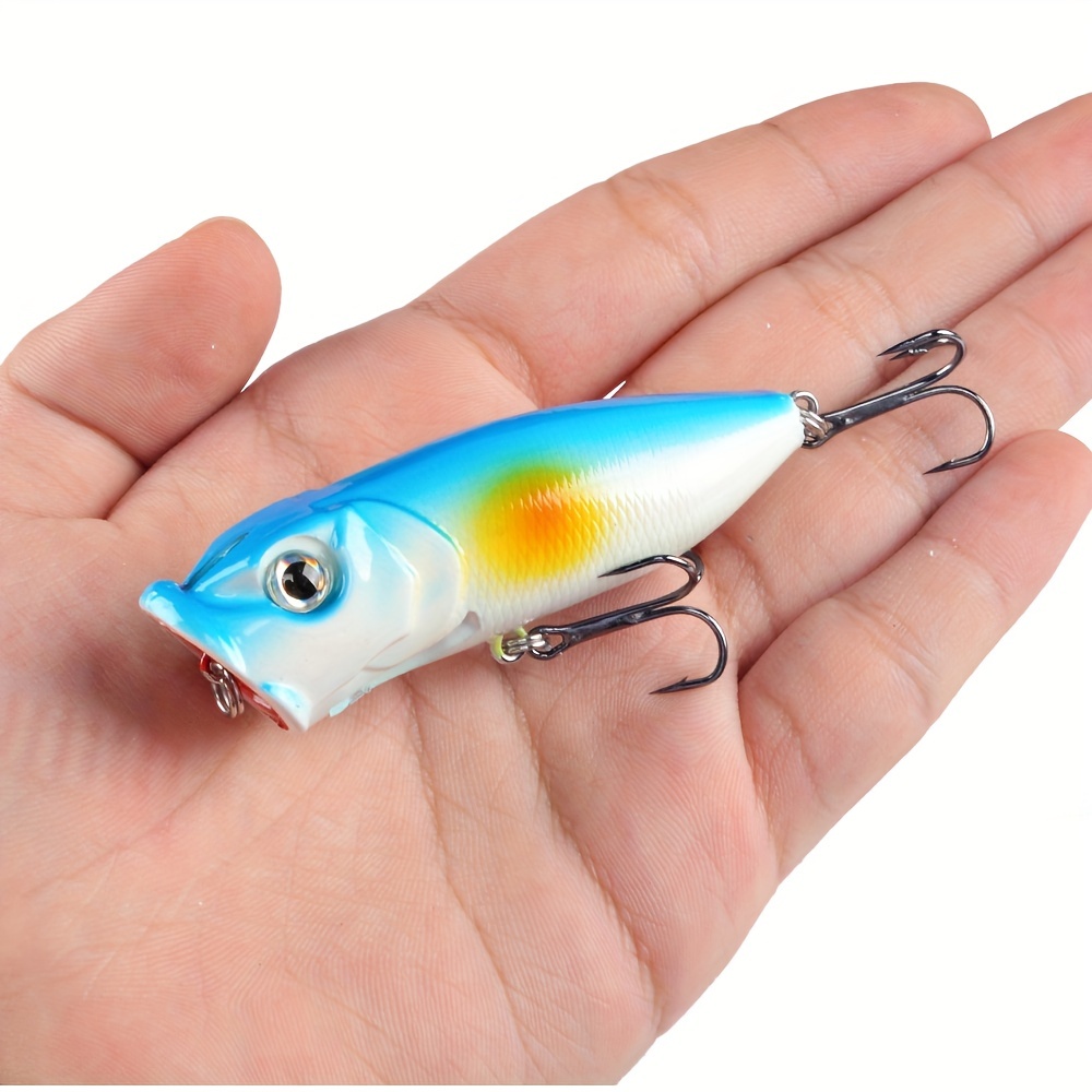 Topwater Artificial Popper Fishing Lure Bionic Plastic - Temu