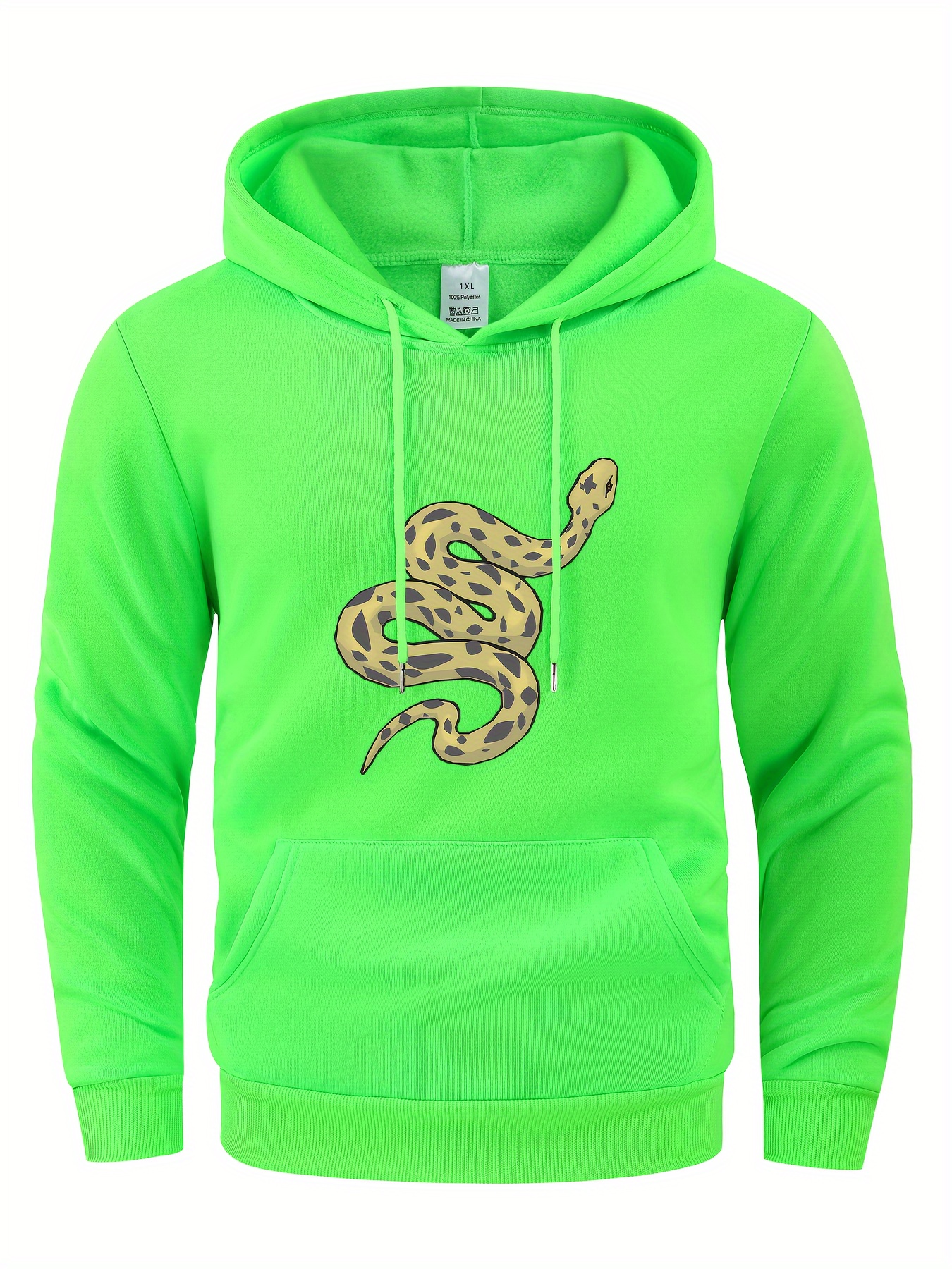 Plus Size Men's 3D Fish & Field Print Hoodies Fashion Casual Hooded  Sweatshirt For Fall Winter, Men's Clothing