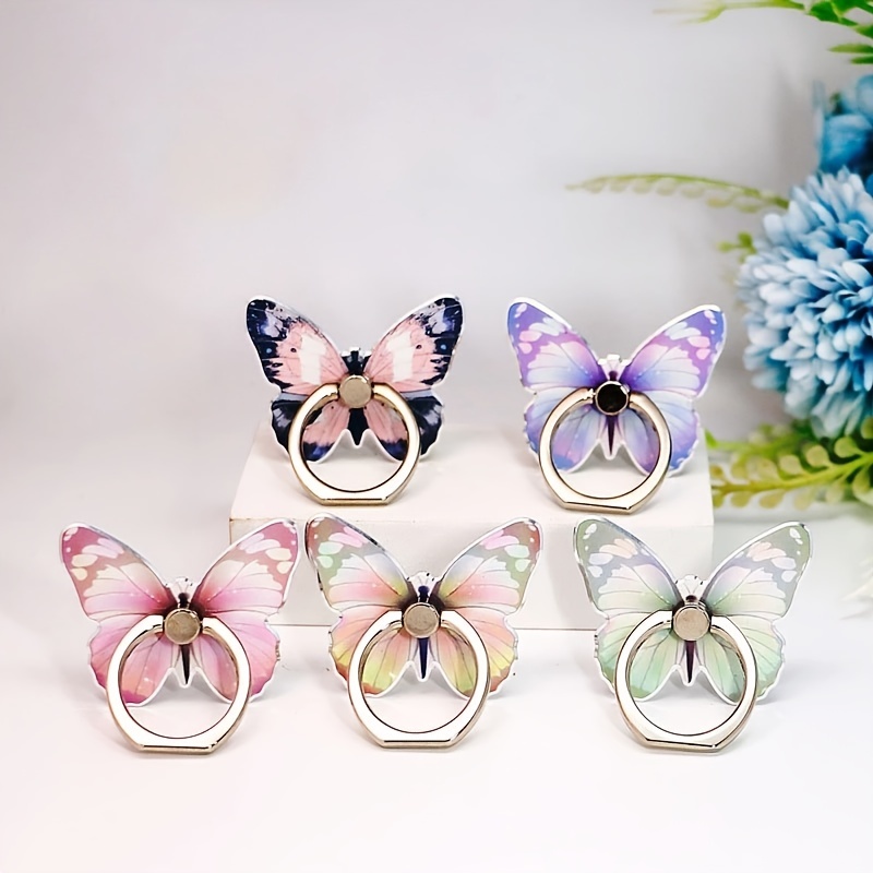Universal 360 Rotating Finger Ring Stand Holder For Cell Phone FLOWER All  Colors