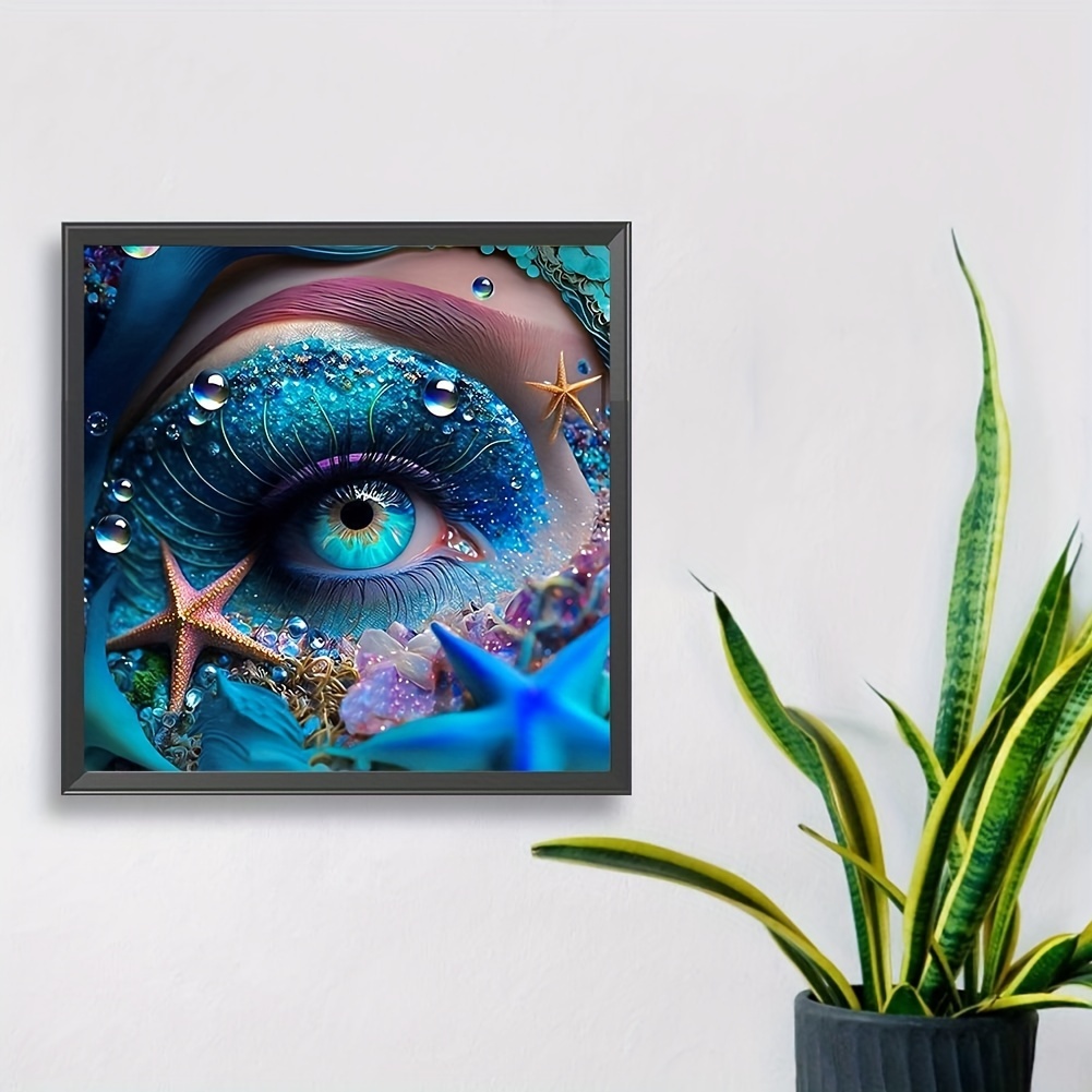5d Artificial Diamond Painting Set Starfish Eye Pattern - Temu