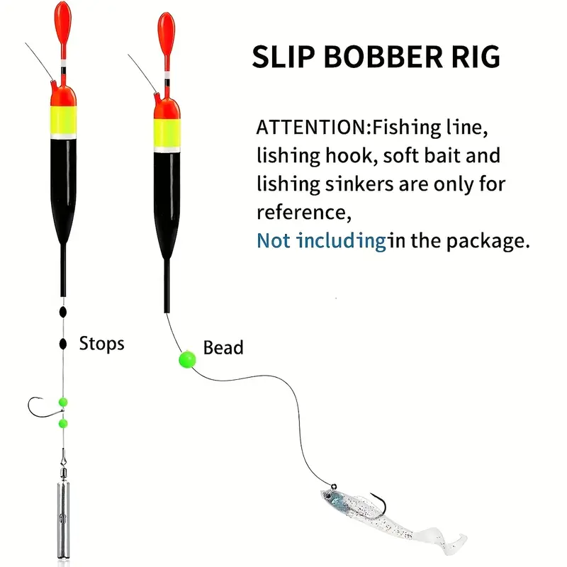 Fishing Slip Float Rigs Kit Bobber Stops With Weights - Temu Australia