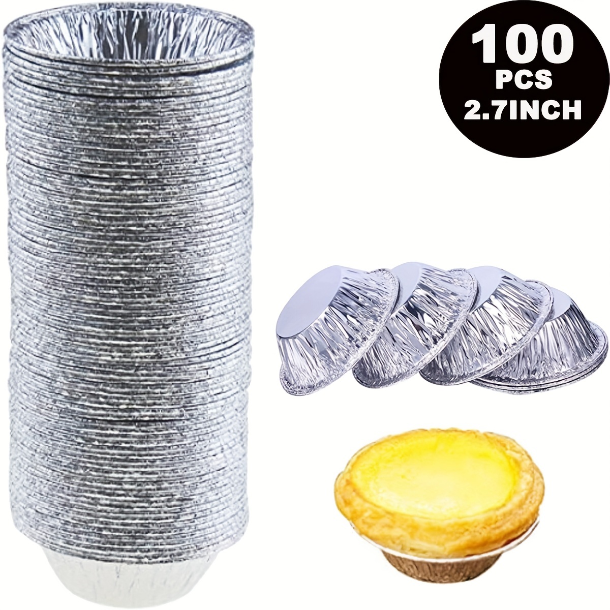 Aluminum Pie Pans Round Foil Baking Tins For Deliciouspies, A Crispy  Piecrust, Or Delectabletart,quiche, Flan Or - Temu