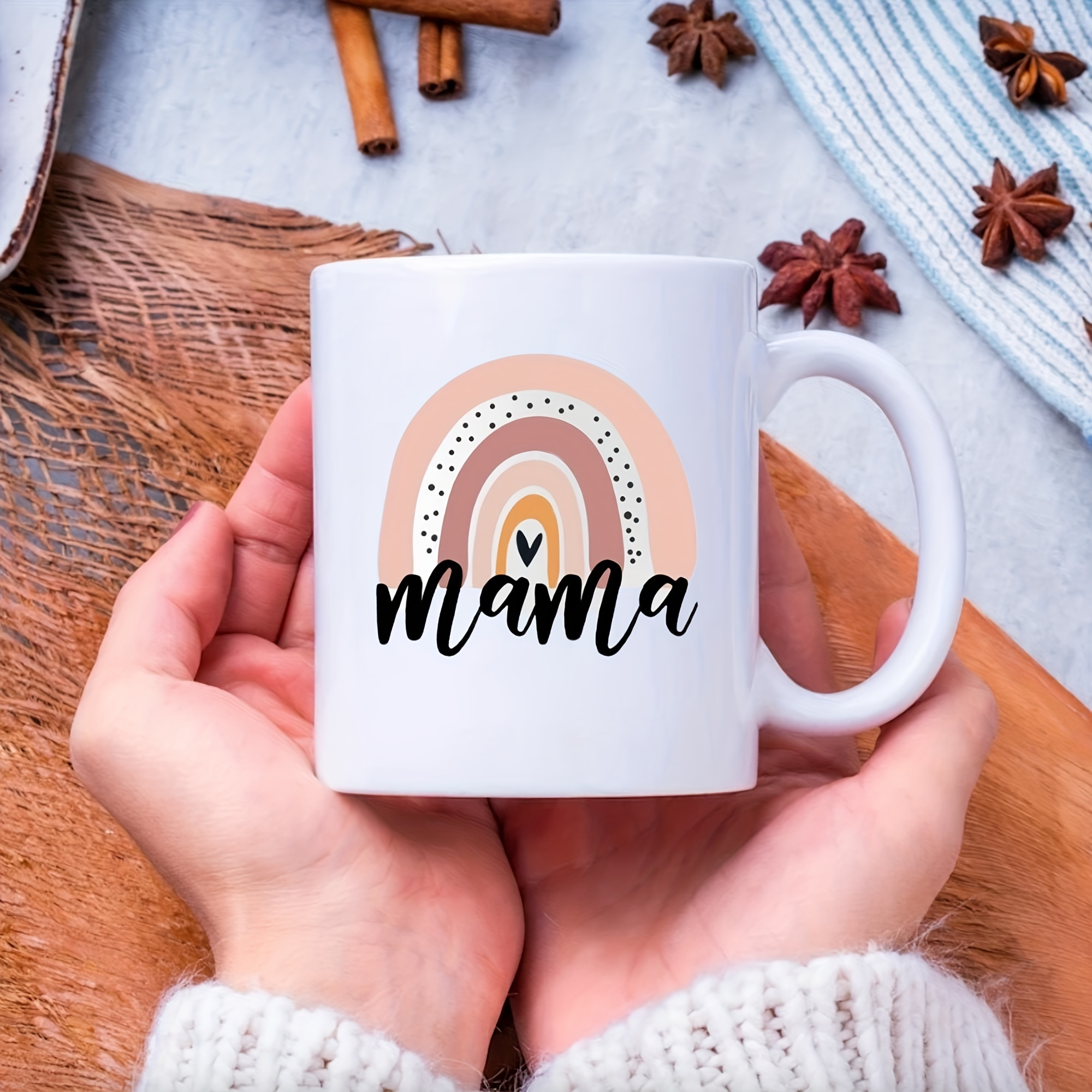 Mama Rainbow Coffee Mug Mama Mug Gift for New Motherhood Mom 