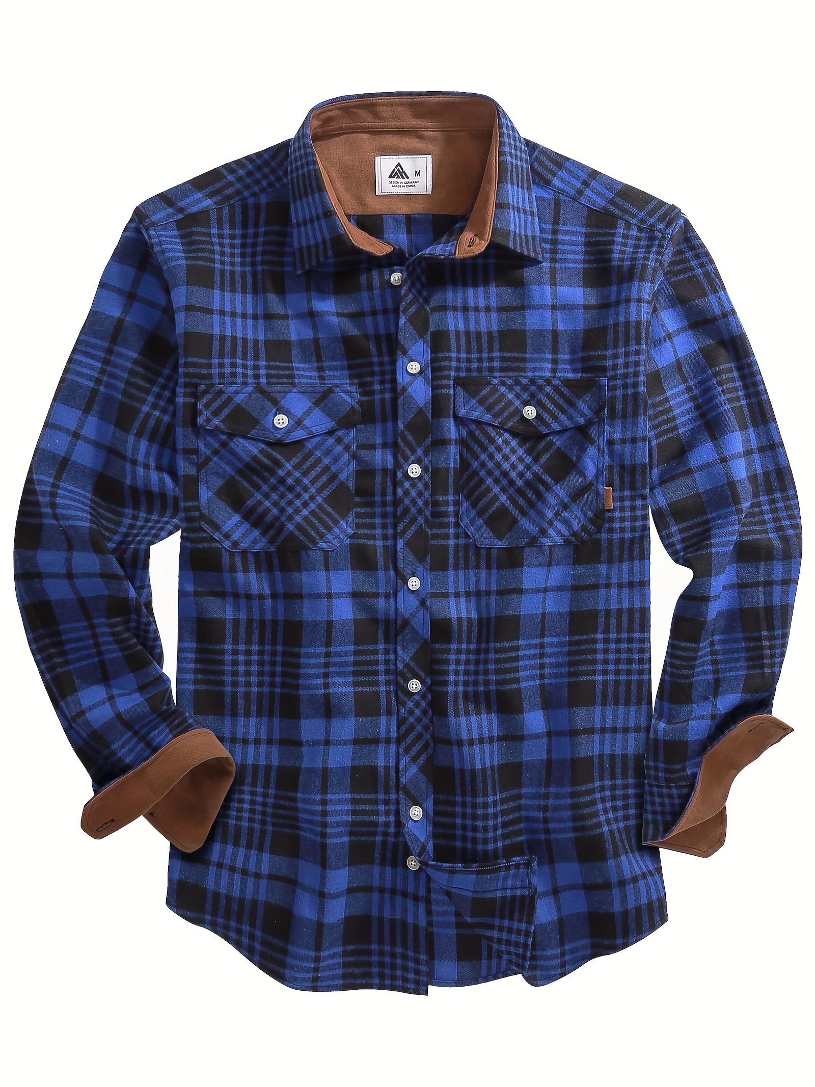 Plaid Print Men's Casual Button Up Long Sleeve Shirt, Men's Clothes For  Spring Summer Autumn, Tops For Men - Temu