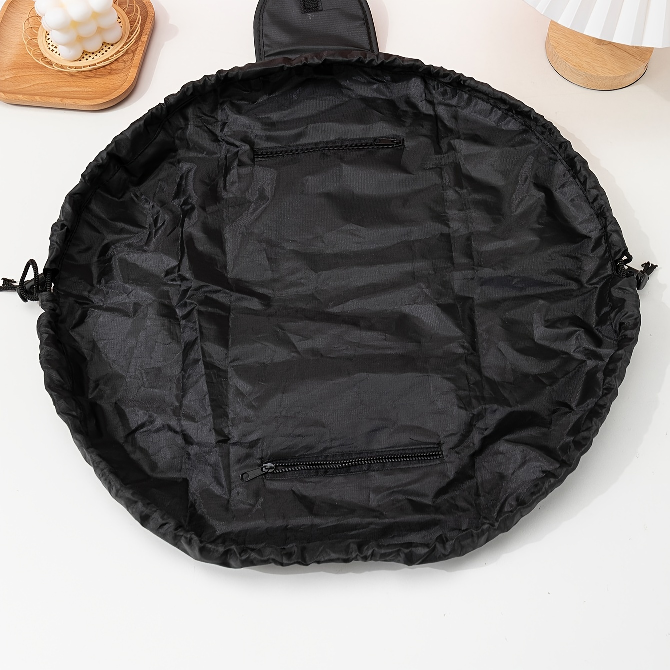 1pc Lazy Cosmetic Bag Drawstring Storage Bag Portable Large Capacity Travel  Storage Bag Cinch Mouth Makeup Bag 26 20 8 - Home & Kitchen - Temu