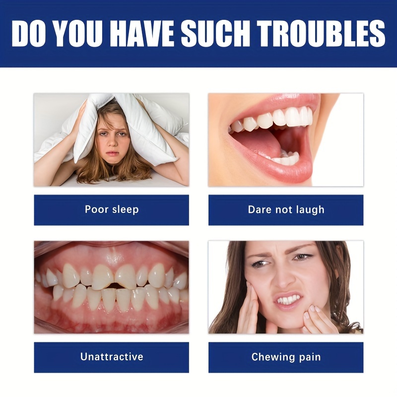 Protège-dents, appareils orthodontiques Invisible 3 étapes Appareil dentaire  Aligneurs Gouttières Dents Redresseur Dispositif de retenue Alignement  Entraîneur Bouche