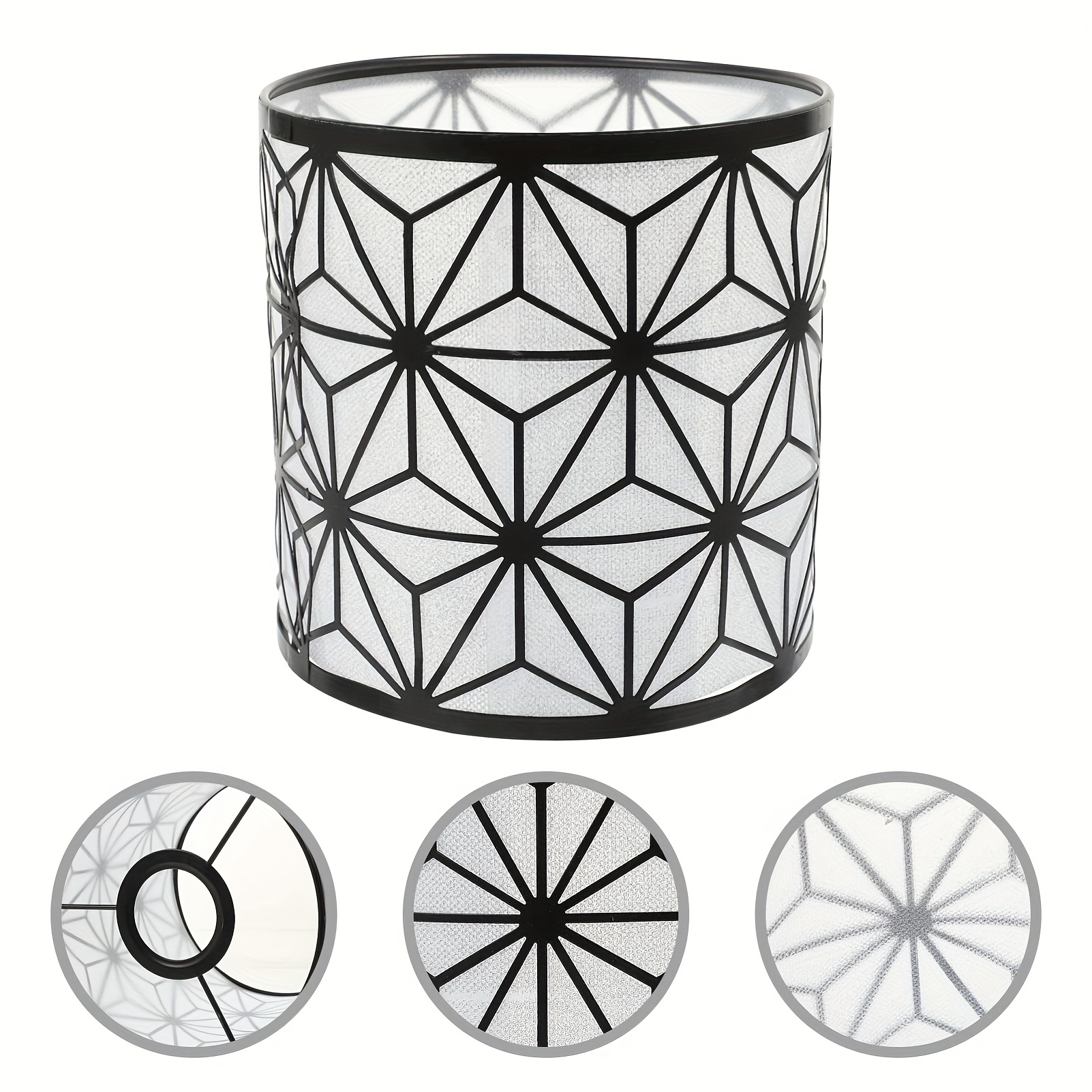 Black and white chandelier outlet shades