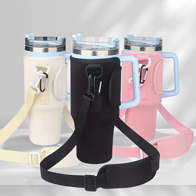 Adjustable Water Bottle Holder With Storage Pouch Bag - Perfect For Stanley  H2.0 Tumbler, Ideal For Hiking, Travelling, Camping & Climbing! - Temu