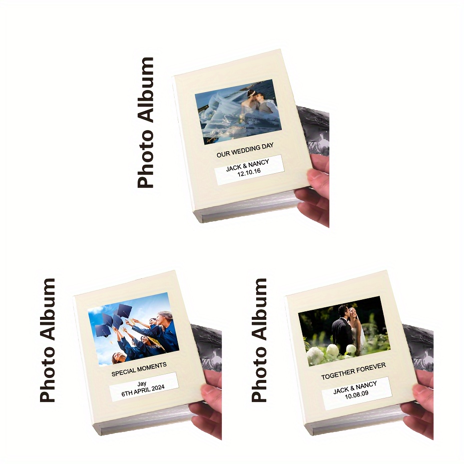 Premium Scrapbook Album | Scrapbook Photo Album with Writing Space | 100 Pages for Multiple Photo Sizes, 4x6, 5x7, 6x8, 8x10 | Acid Free Photo Album