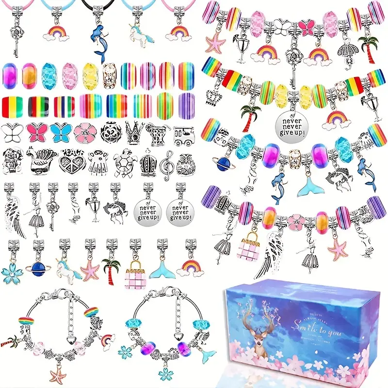 Diy Jewelry Making Kits women's Bracelet Necklace girls' - Temu