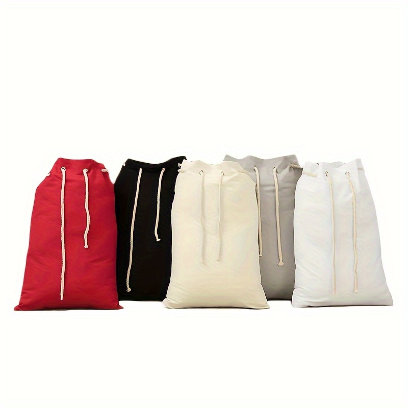 Solid Color Blank Christmas Santa Sacks Canvas Bunched Temu