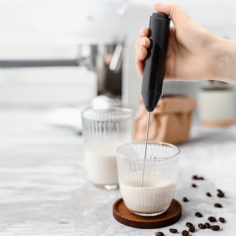 Handheld Electric Milk Frother With Stand Portable Electric - Temu