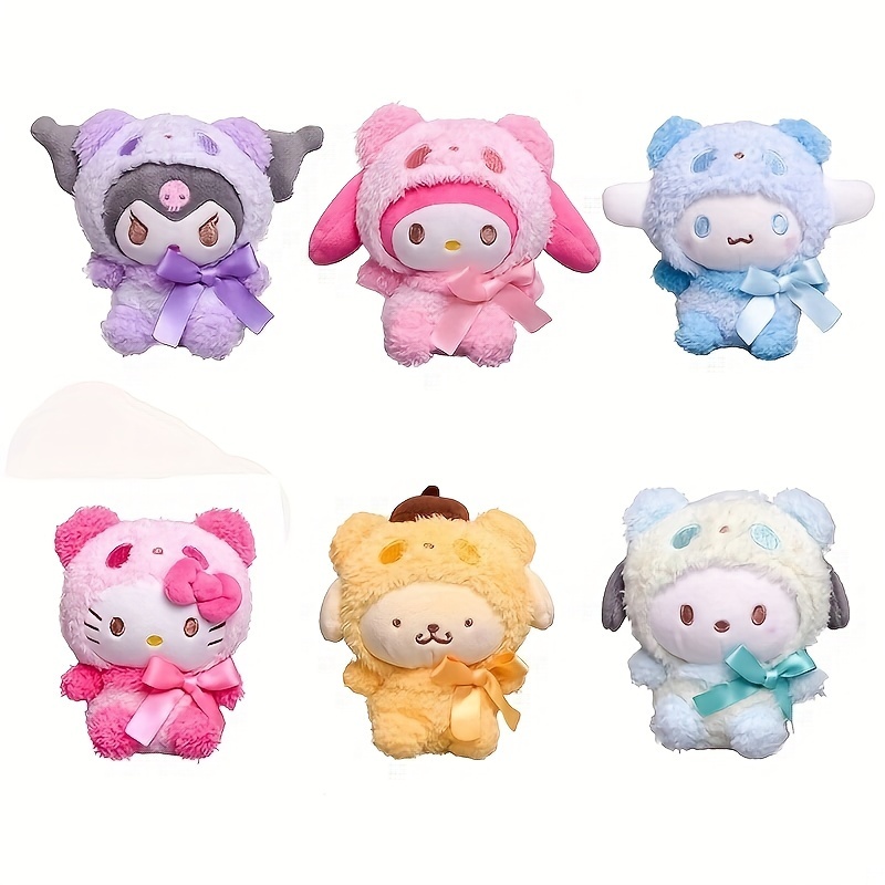 Cute Plush Dolls 9.8in My Melody Kuromi Kawaii Stuffed Animals