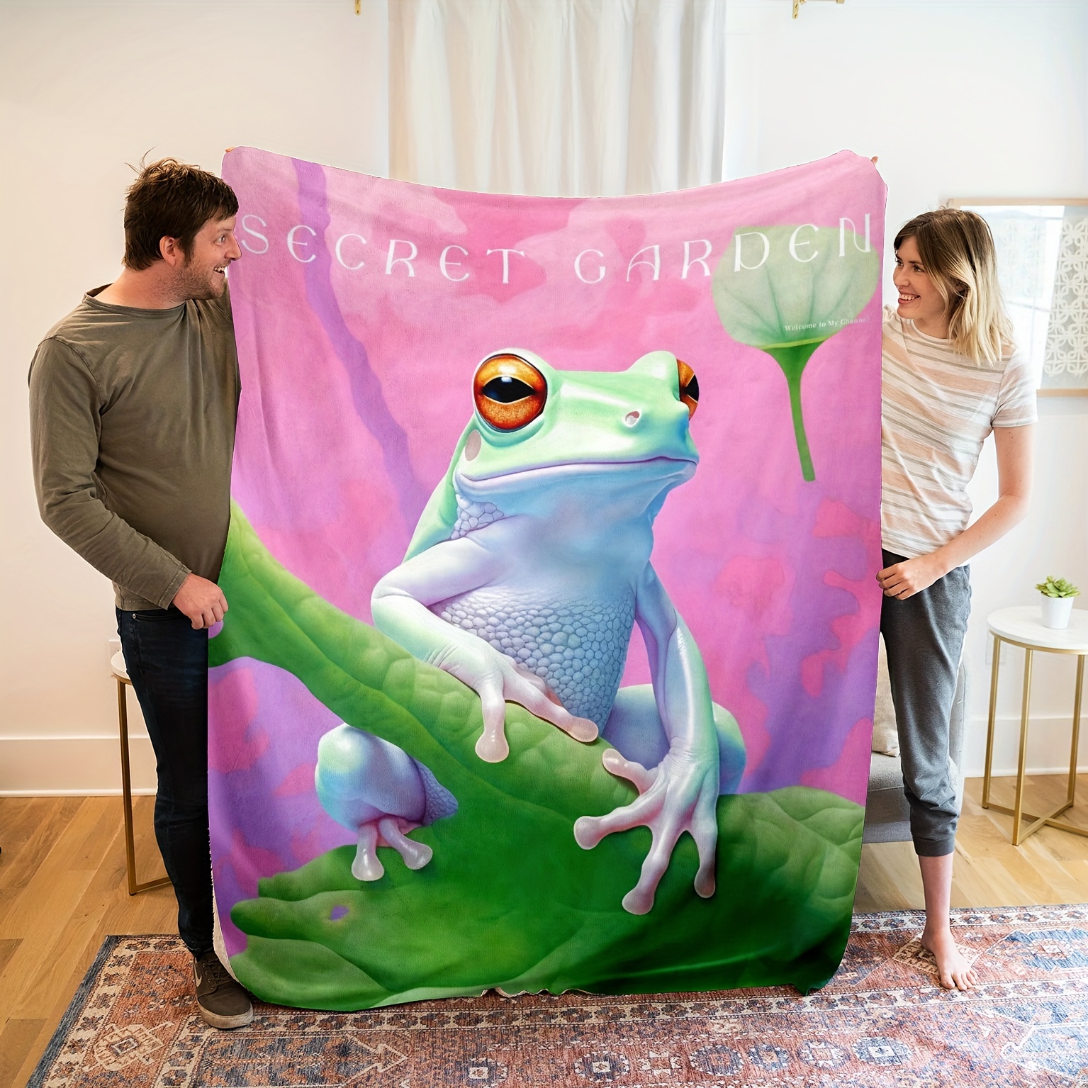  Frog Throw Blanket Super Soft and Warm Flannel