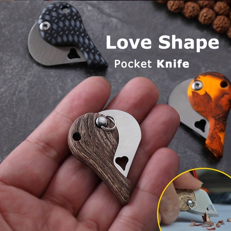 1pc Cute Mini Love Heart Utility Knife, Paper Cutter, Art Knife